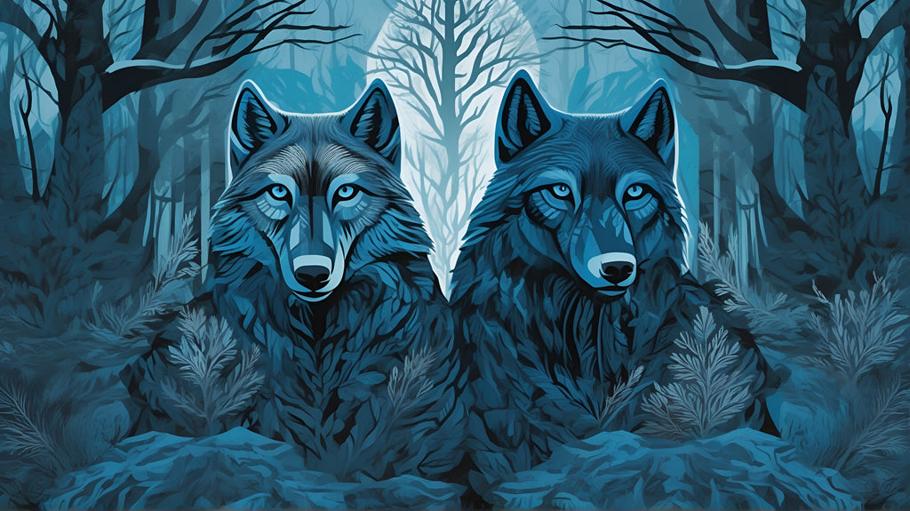 Los lobos de Odín Geri y Freki