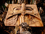 Talla madera Valkiria Guerrera Vikinga